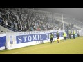 Doping kibiców Stomilu na meczu ze Zniczem Pruszków - gdzie jest orzeł?