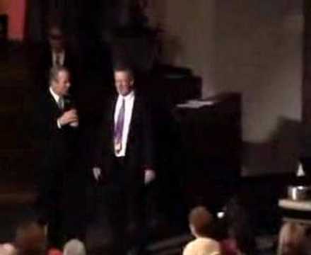 George W. Bush Impersonator Conducting