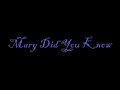 Mary Did You Know (Array Mbira)