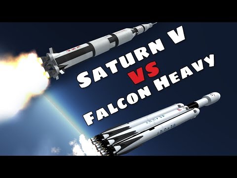 Apollo Saturn V vs the SpaceX Falcon Heavy_Spacecraft videos