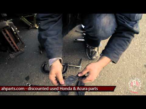 How to change install replace brake pads DIY 94 95 96 97 Honda Accord Replacement change