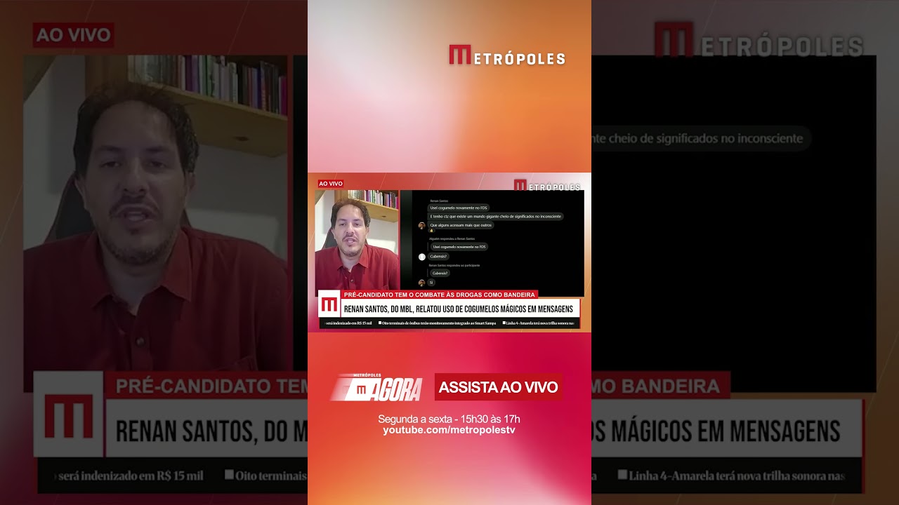 “Contradição”: colunista avalia consumo de cogumelos por Renan Santos