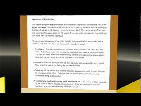 how to treat bile reflux