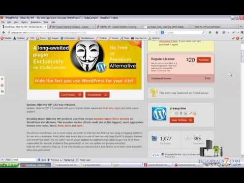 how to hide wordpress