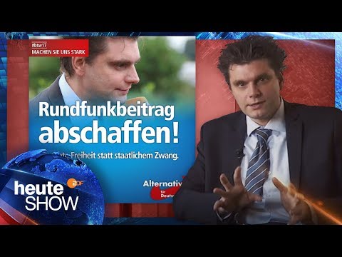 AfD: Lutz van der Horst will kein Gesicht fr AfD-Werbung sein - heute-show vom 25.11.2016 | ZDF