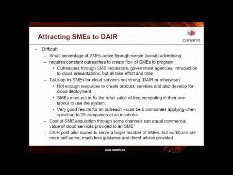 dair - FIRE Vision 2020 pre-FIA workshop: DAIR programme and relevance for FIRE -- Mark Wolff (CANARIE/DAIR); presented by Jacques Magen (InterInnov)