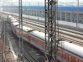 The Northbound DF4B 7563 (Freight livery - Green change to the Passenger livery - Orange) haul 25G at ShenZhen.Time: 3:49 pmDate：03/03/2008Canon G7 30 fps 640x480 standard Place: ShenZhen