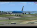 KLM Airbus A380-800 landing at St. Maarten KLM Airbus A380-800 landing at St. Maarten
