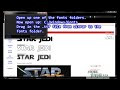 (More Info) Quick, Easy tutorial. Get new Star Wars Font! wholeurl.com Easy Money? $5 Free. No catch. Check it out if you want. wholeurl.com - Go to: wholeurl.com - Download font. - Open with Winrar (Don't Extract.) - Open C:/Windows/Fonts - Drag the .ttf file(s) into the Font Folder. - Now open your program and it should be there in the list of text! Please Subscribe! Comment and Rate, Any Questions welcome! Request a tutorial! Youtube PM Me! Official Star Wars Font Post: bit.ly...