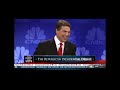 Forgetting the 1st time is embarrassing enough, but Rick Perry was given 2 more chances to remember what he was going to say. No such luck for Perry this night. On the 3rd attempt, he seemed to have trouble remembering what he had already said the 1st time. At the end of the clip, you can see Maria Bartiromo trying to hold back laughter. Your Money Your Vote, CNBC Republican Presidential Debate (Nov 9, 2011)