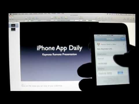 how to control keynote with iphone