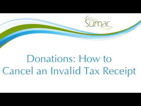how to provide tax receipts for donations