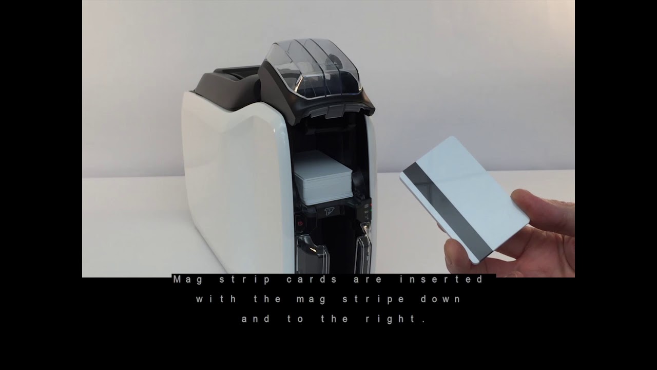 Zebra ZC100/300 Series ID Card Printers - How to Load Cards