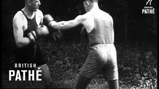 Gene Tunney Prepares for Fight with Carpentier  (1924)