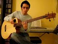 Improvisation acoustic bass Tacoma fretless