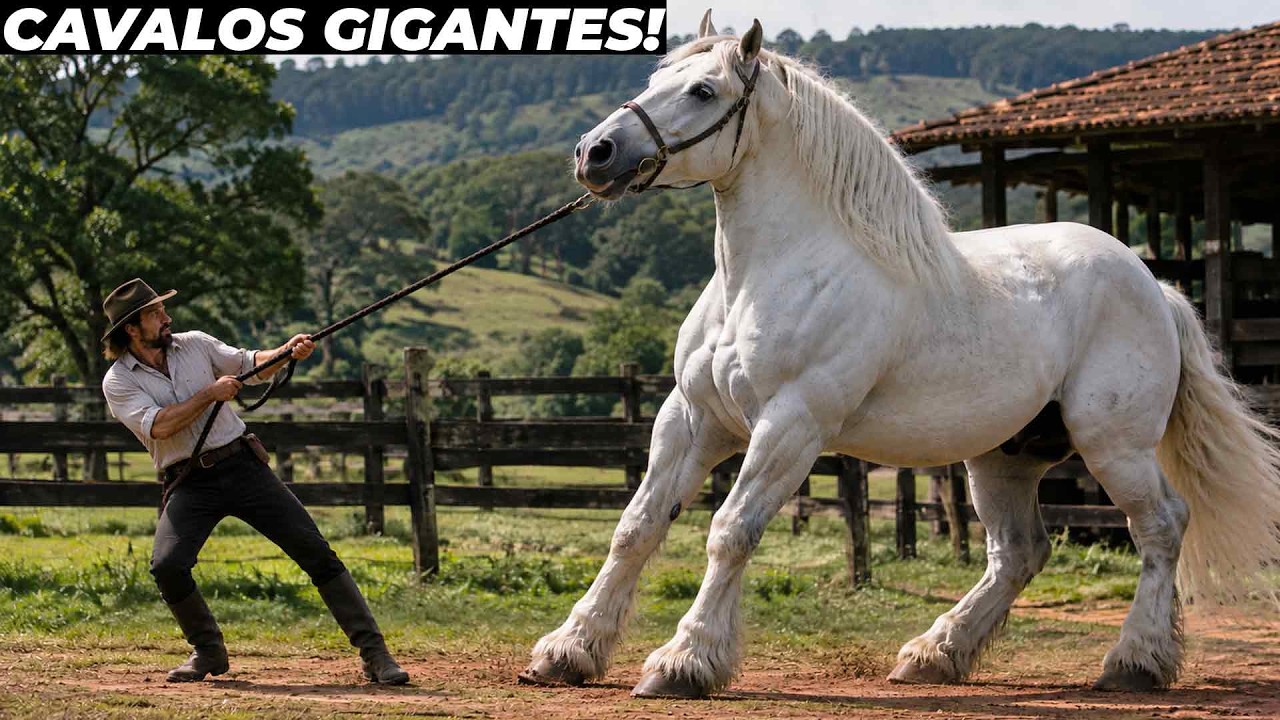 Conheça as maiores raças de cavalos do mundo - Cavalos gigantes!