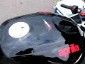 Aprilia RSVR with cored exhaust