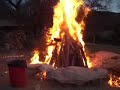 While filming his first show, the Outlaw Chef shows us how to lite a real fire. Don't try this at home.