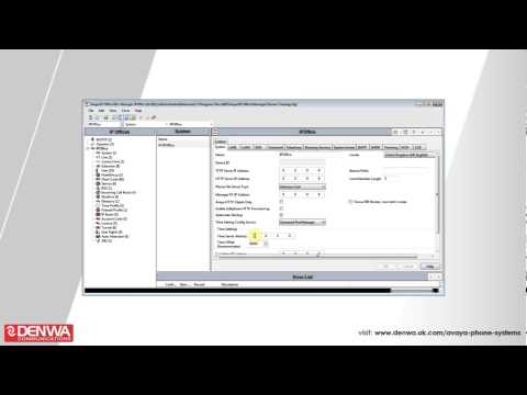 how to change time on avaya ip office