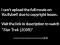 Star Trek (2009), PART 1 /9,full film/movie online part1