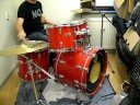 Ola playing drums in link�ping 2