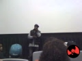 50 Cent speaks at Before I Self Destruct Premiere