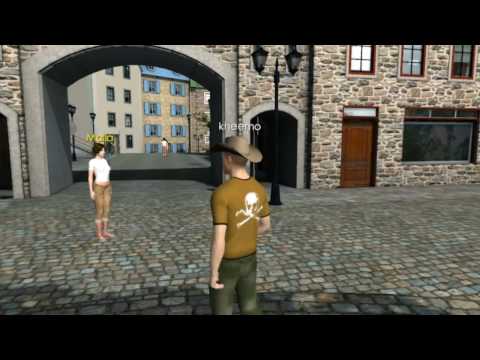 0 Facebook y twitter conectados con 3DChat