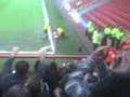 Linesman falls over