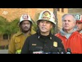 Firefighters Chase Arsonist in Hollywood Area