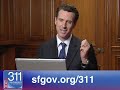 Mayor Newsom Launches New 311 Website Mayor Newsom Launches New 311 Website
