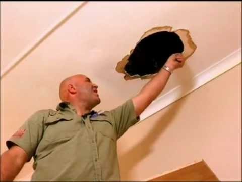 how to patch big hole in ceiling