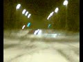 Die leuchtende Caddy kugel mal am driften im schneee