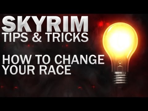 how to change race in skyrim