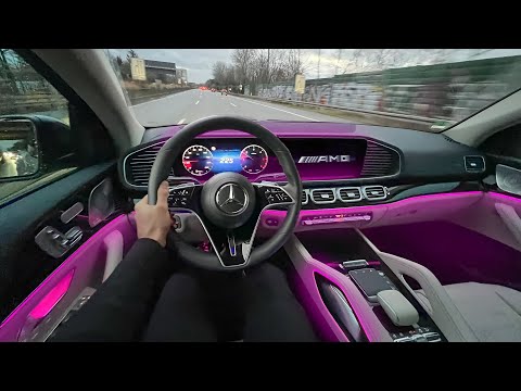 NEW 2024 Mercedes GLE450 Coupe POV Drive! Best Daily Driver?! Interior Ambiente Review