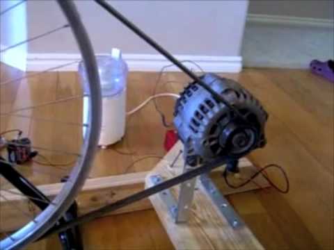 how to use a car alternator to make a generator