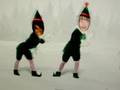 Me and Sanjaya dancing as elves