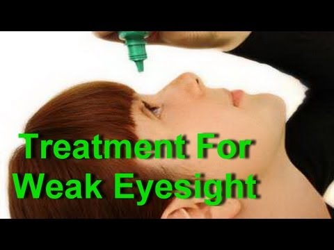 how to cure weak eyesight