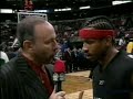 iverson wear's erving's no. 6

as he said he would, allen iverson wore julius erving's no. 6 for sunday's nba all-star game. 
iverson normally wears no. 3 for the philadelphia 76ers, but wanted to do something as a tribute to one of the city's basketball legends. 


