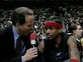 iverson wear's erving's no. 6

as he said he would, allen iverson wore julius erving's no. 6 for sunday's nba all-star game. 
iverson normally wears no. 3 for the philadelphia 76ers, but wanted to do something as a tribute to one of the city's basketball legends. 

