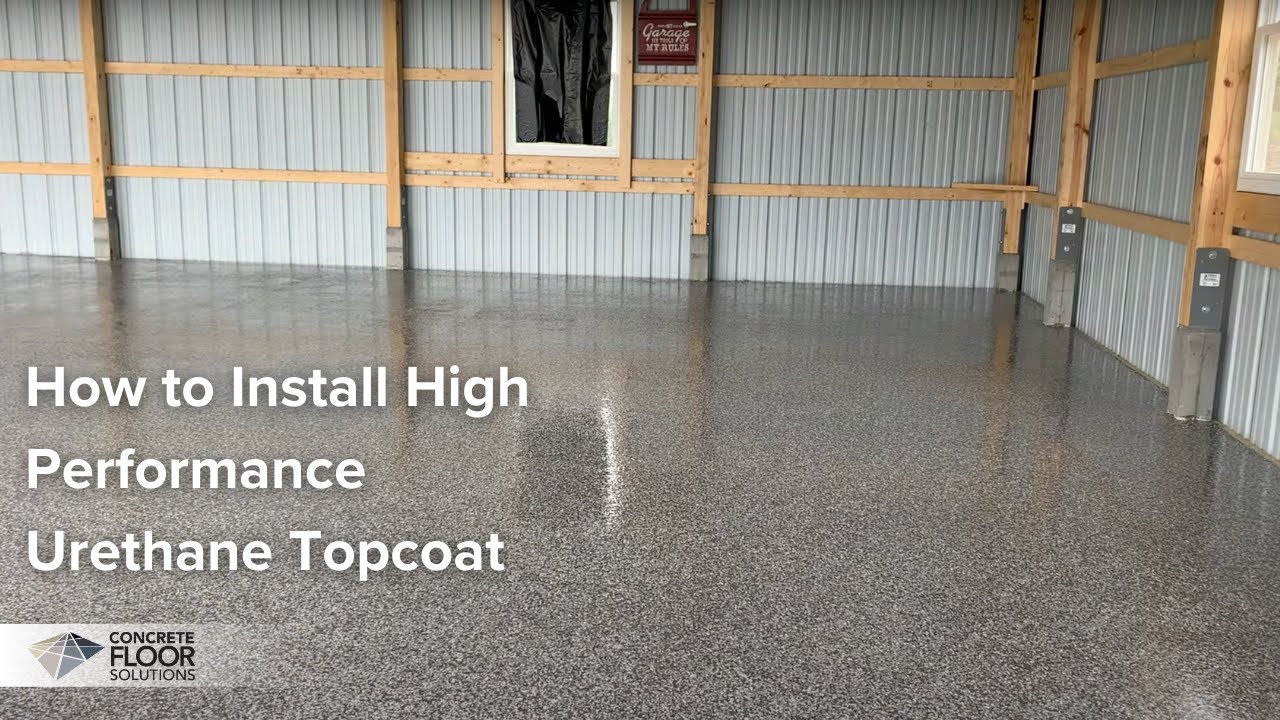 How To Install CFS HIGH PERFORMANCE URETHANE  Over Epoxy Flake Floor