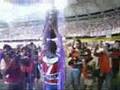 Comemoração dos jogadores e da torcida do Fortaleza