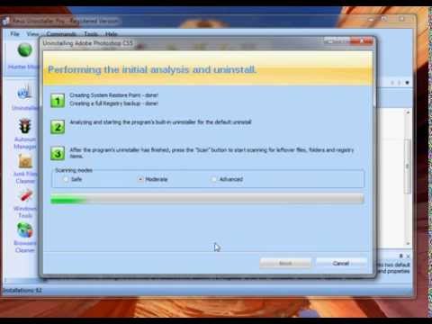 Adobe Photoshop (Software) - This application is for uninstalling everything that comes with the program. For me it works great. In this way I can completely erase all hidden files, whic...