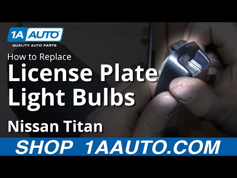 How To Install Replace Change License Plate light and Bulb Nissan Titan