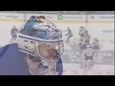 james reimer - All with his backup mask. CBC's Hockey Night In Canada Boston Bruins @ Toronto Maple Leafs Game 6 of the Eastern Conference quarterfinals http://twitter.com/...