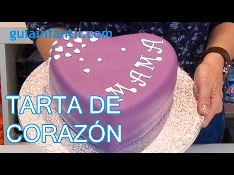 Como decorar una tarta de corazón para mamá