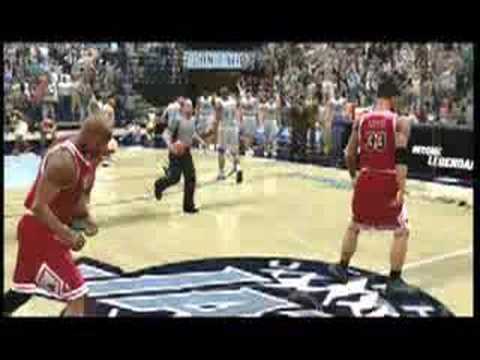 Michael Jordan 1998 last shot! 2k8 style