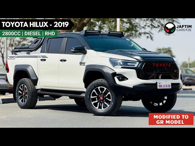 تويوتا هيلوكس 2019| 2.8L DIESEL ENGINE | AT | RHD | GTK 4X4 HEAVY SPORT BAR WITH BASKET | ROOF MOUNTED LED LIGHTS video
