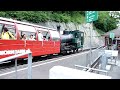 Aankomst Rothorn Bahn op Station Brienz Aankomst Rothorn Bahn op Station Brienz