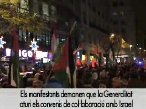 Manifestació a Barcelona contra l'atac a Gaza (Vilaweb)