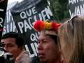 Ecuadorians protest at Chevron Shareholder Meeting April '07